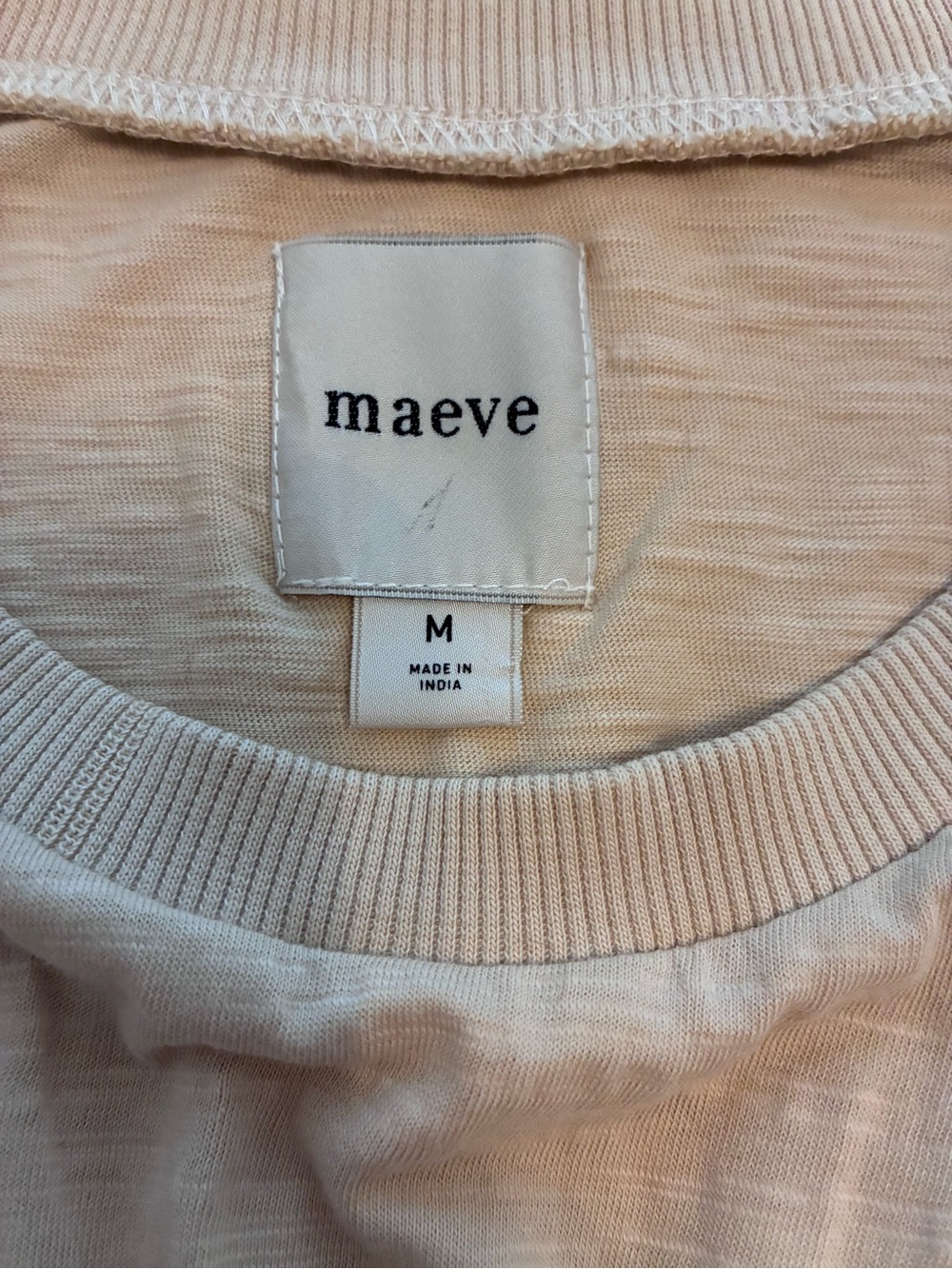 Maeve Anthropologie Smocked Muscle Top Beige Size Medium - Picture 5 of 7